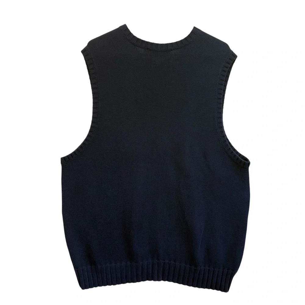 Ralph Lauren Men's Navy V-Neck Sweater Vest. Size XL